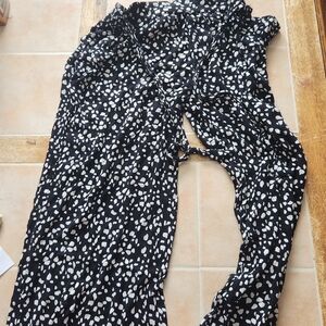 Stylish Black and White Women's Jumpsuit